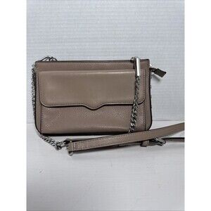 Rebecca Minkoff Bree Crossbody Bag Tan Leather